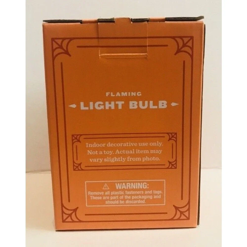 Flaming Fire Flame Lightbulb Halloween Fits Standard Light Socket Hyde & Eek!